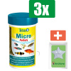 Tetra Micro Pellets 100 ml - 3 stuks - Vissenvoer - Aquarium - Inclusief PetsHome Zuurstofsteen