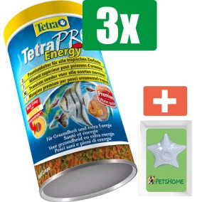 Tetra Pro crisps 500 ml - 3 stuks - Vissenvoer - Aquarium - Inclusief PetsHome Zuurstofsteen