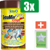 Tetra Tetramin crisps 250 ml - 3 stuks - Vissenvoer - Aquarium - Inclusief PetsHome Zuurstofsteen