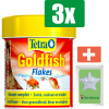 Tetra Visvoer goldfish vlokken 66 ml - 3 stuks - Vissenvoer - Aquarium - Inclusief PetsHome Zuurstofsteen