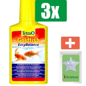 Tetra Goldfish EasyBalance 100 ml - 3 stuks - Vissenvoer - Aquarium - Inclusief PetsHome Zuurstofsteen