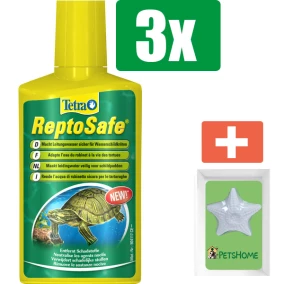 Tetra Fauna reptosafe 250 ml - 3 stuks - Vissenvoer - Aquarium - Inclusief PetsHome Zuurstofsteen