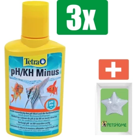 Tetra Ph/Kh Minus 250 ml - 3 stuks - Vissenvoer - Aquarium - Inclusief PetsHome Zuurstofsteen