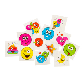 Tattoos Gezichtjes, 12st.