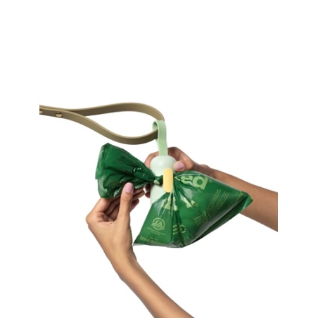 Earth Rated Poepzakhouder Geurloos Met 15 Poepzakjes Gerecycled - 3 stuks - Inclusief PetsHome Goudkleurige Adreskoker - Afbeelding 8