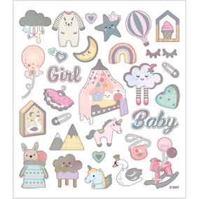 Stickers Baby Girl, 1 Vel