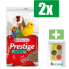 Versele-Laga Prestige Vogelvoer - Volierezaad - 4 KG - 2 Zakken - Inclusief 6 stuks PetsHome Fruitkuipjes