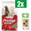 Versele-Laga Prestige Vogelvoer - Tortelduivenvoer - 4 KG - 2 Zakken - Inclusief 6 stuks PetsHome Fruitkuipjes