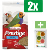 Versele-Laga Prestige Vogelvoer - Tropische Vogel - 4 KG - 2 Zakken - Inclusief 6 stuks PetsHome Fruitkuipjes