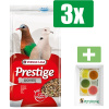 Versele-Laga Prestige Vogelvoer - Tortelduivenvoer - 1 KG - 3 Zakken - Inclusief 6 stuks PetsHome Fruitkuipjes