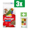 Versele-Laga Prestige Vogelvoer - Tropische Vogel - 1 KG - 3 Zakken - Inclusief 6 stuks PetsHome Fruitkuipjes