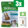 Whimzees Antler M - Kauwsnacks - Hond - 12st - 3 Zakken - Inclusief PetsHome Goudkleurige Adreskoker