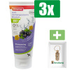 Beaphar Bio Shampoo Tube bij Jeuk 200 ml - 3 Stuks - Inclusief PetsHome Goudkleurige Adreskoker