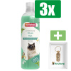 Beaphar Shampoo Kat 250 ml - 3 Stuks - Inclusief PetsHome Goudkleurige Adreskoker