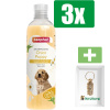 Beaphar Shampoo Puppy 250 ML - 3 Stuks - Inclusief PetsHome Goudkleurige Adreskoker