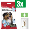 Beaphar Dental sticks middel/grote hond 182 g 7 stuks - 3 Stuks - Inclusief PetsHome Goudkleurige Adreskoker