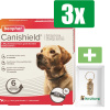 Beaphar Canishield Anti Vlooien en Tekenband Hond L 65 cm - 3 Stuks - Inclusief PetsHome Goudkleurige Adreskoker