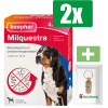 Beaphar Milquestra Ontworming Hond - 4 Tabletten - 2 stuks - Inclusief PetsHome Goudkleurige Adreskoker