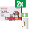 Beaphar Vlo Kill+ - Kleine Hond of Kat - Tot 11 Kg - 6 Tabletten - Inclusief PetsHome Goudkleurige Adreskoker