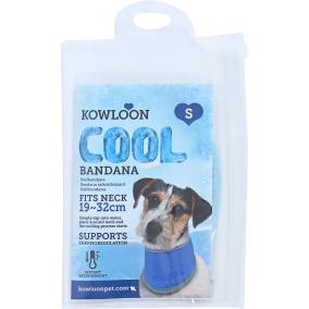 Kowloon Cool bandana PVA blauw S, 19-32 cm