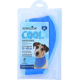 Kowloon Cool bandana PVA blauw M, 30-40 cm