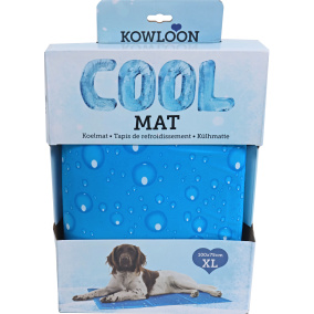 Kowloon Cool mat blauw bubble XL, 100×75 cm