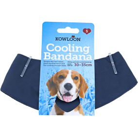 Kowloon Cool Bandana verstelbaar S 30-35 cm, donkerblauw