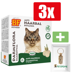 Biofood Petfood Kattensnoepje Hairball
  Bij Haarbal - Kattensnoepjes - 100st - 3 Stuks - Inclusief PetsHome
  Goudkleurige Adreskoker