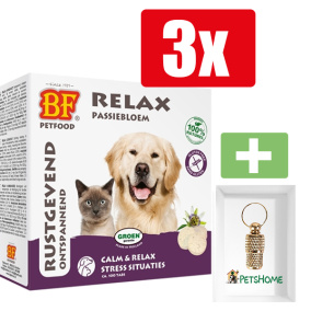 Biofood Petfood Relax Hond / Kat
  Rustgevend / Kalmerend - Hondensnoepjes - 100st - 3 Stuks - Inclusief
  PetsHome Goudkleurige Adreskoker