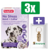 Beaphar No Stress Halsband Hond - 3 Stuks - Inclusief PetsHome Goudkleurige Adreskoker