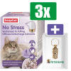 Beaphar No Stress Verdamper Met Vulling Kat 30 ML - 3 Stuks - Inclusief PetsHome Goudkleurige Adreskoker