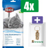 Trixie Kattenbakzakken - Simple'N'Clean - 10 ST 37X48 CM - 4 Stuks - Inclusief PetsHome Goudkleurige Adreskoker