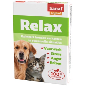 Sanal Relax Tablet - Antistressmiddel Kat & Hond - 15 stuks