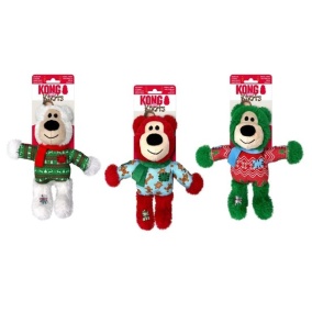 Kong kerst holiday wild knot bear assortie s/m