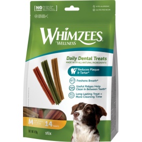 Whimzees stix assorti medium, 14 stuks in valuebag