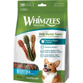 Whimzees toothbrush assorti small, 24 stuks in valuebag