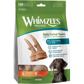 Whimzees antler large, 6 stuks in valuebag
