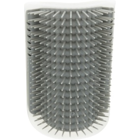 Trixie Massageborstel Muur Hoek Grijs - 8x13cm