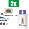 Trixie Basic Clicker - Assorti - 85x17 mm  - 2 stuks - Inclusief PetsHome Goudkleurige Adreskoker