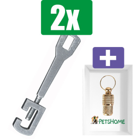 Trixie Afstandhouder Tbv Kofferbak - 95x185 mm  - 2 stuks - Inclusief PetsHome Goudkleurige Adreskoker