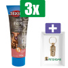 Trixie Premio Pasta - Bacon - 110 GR - 3 stuks - Inclusief PetsHome Goudkleurige Adreskoker