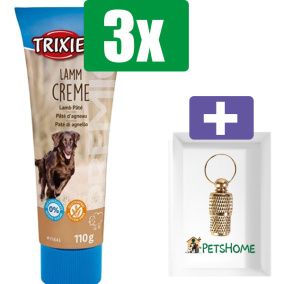 Trixie Premio Pasta - Lam - 110 GR - 3 stuks - Inclusief PetsHome Goudkleurige Adreskoker