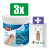 Trixie Eye Care Reinigingspads Voor Ogen - 100 ST - 3 stuks - Inclusief PetsHome Goudkleurige Adreskoker