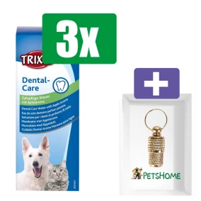 Trixie gebitsverzorgend mondwater - 300 ML - 3 stuks - Inclusief PetsHome Goudkleurige Adreskoker