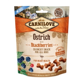 Carnilove Crunchy Snack Struisvogel Zwarte Bes - 200 gr