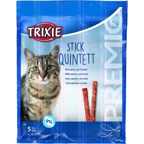 Trixie Premio Stick Quintett Zalm En Forel - 5 x 5 Gr