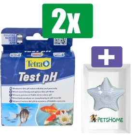 Tetra Test pH voor pH-waarde in zoetwater - 2 stuks - Inclusief PetsHome Zuurstofsteen
