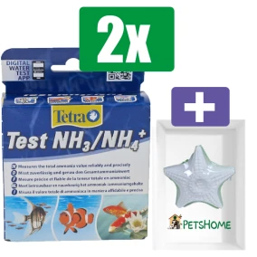 Tetra Test NH3/NH4+ totaal ammoniak - 2 stuks - Inclusief PetsHome Zuurstofsteen