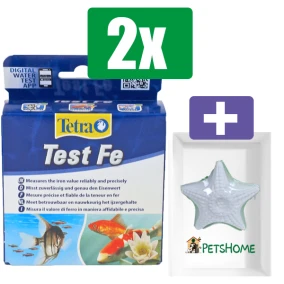 Tetra Test Fe ijzertest 10 ml - 2 stuks - Inclusief PetsHome Zuurstofsteen