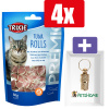 Trixie Premio Rolls Tonijn - 50 Gr - 4 Stuks - Inclusief PetsHome Goudkleurige Adreskoker